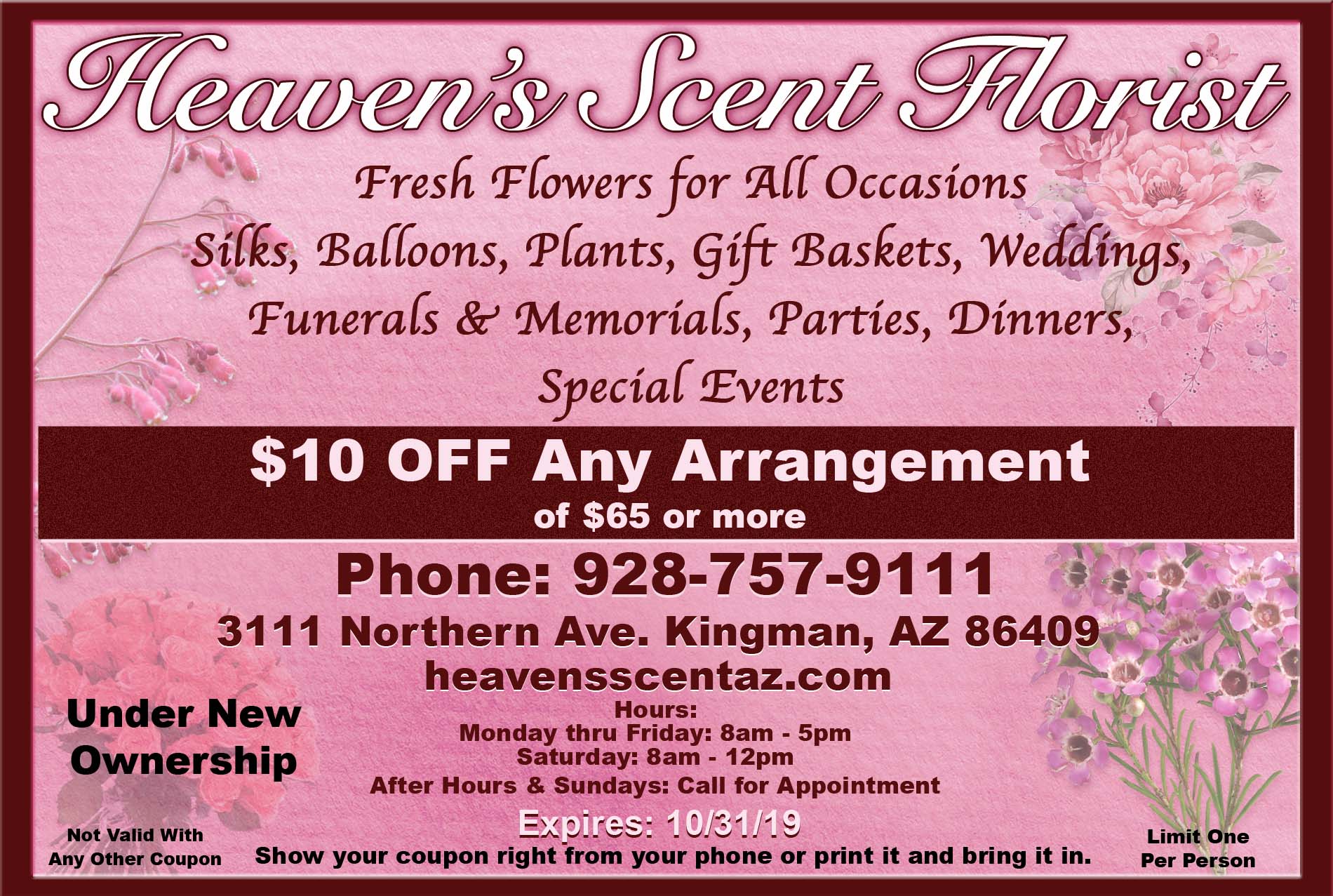 Heaven's Scent Florist Kingman Arizona