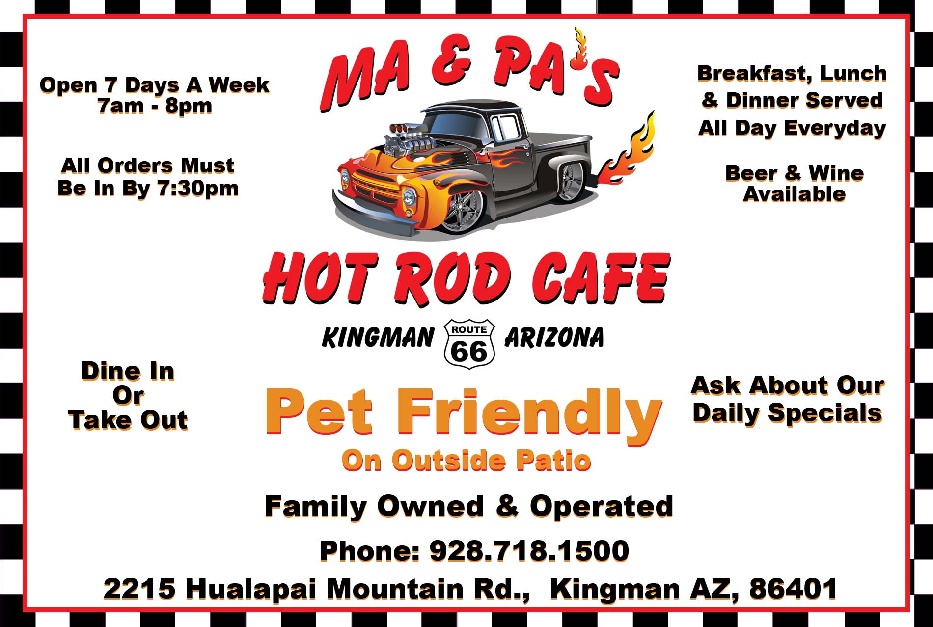 Hot Rod Cafe Kingman Arizona
