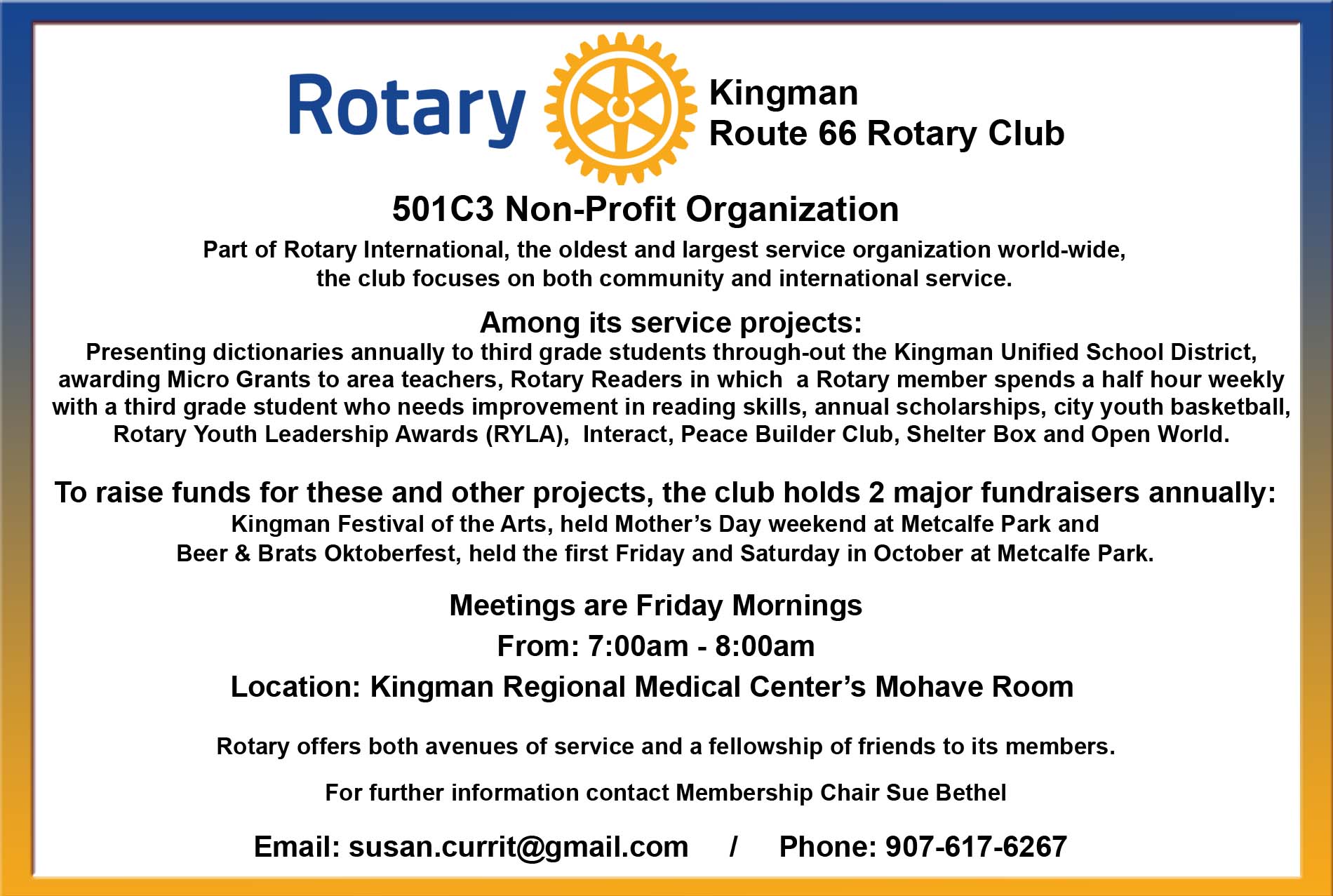 Kingman Route 66 Rotary Club